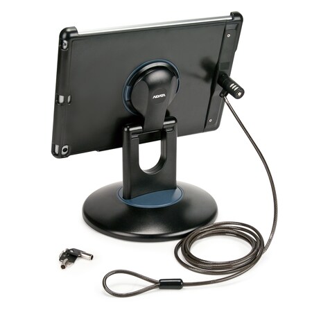 Aidata Ipad Air 1/2 Viewstation, Locking Case And Cable, Black Shell/Black Base IA-1004BL